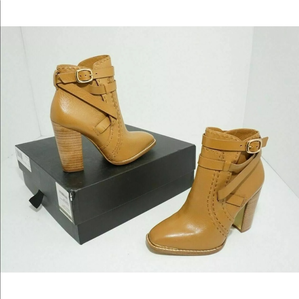 🆕Rachel Zoe Tan Platform High Heels Ankle Boots